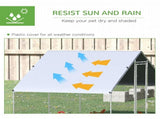 Chicken Run Galvanised Walk-in Chicken Coop Hen Poultry House Cage Rabbit Hutch Pet Playpen Garden T3398P350073