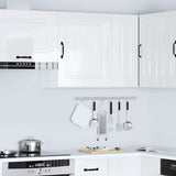 Kitchen Wall Cabinet Kalmar High Gloss White Engineered Wood 853561