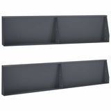 Retaining Wall 4 pcs 100 x 12 x 40 cm Steel Anthracite 3449039