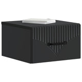 Wall-Mounted Bedside Cabinet 2 pcs Black 34.5 x 33 x 20 cm 898938