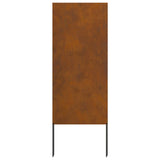 Garden Privacy Screen Rusty 50 x 140 cm Weathering Steel 876293