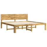 Double Bed Frame with Headboard ROSTOCK White 180 x 200 cm 3405457