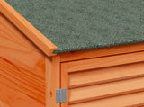 Garden Shed with Roof Brown 106 x 56 x 176.5 cm Solid Fir Wood 42033467