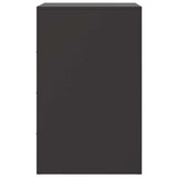 Bedside Cabinets 2pcs Black 34.5x39x62 cm Steel 841776
