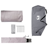 Tunnel Tent Grey and Orange 4-Person 42018567