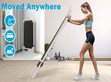 Folding Treadmill with Handrail & Adjustable Incline, 1-10 km/h Running Machine, Space Saving Low N601P303820P