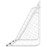 Football Goal with Net White 180x90x120 cm Steel 93370