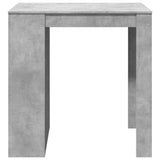 Bar Table Concrete Grey 102x70x103.5 cm Engineered Wood 3309324