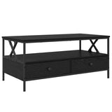Coffee Table Black oak 100 x 51 x 45 cm Engineered wood 874096
