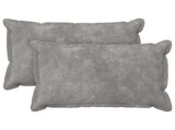 Cushion with Pillow HOUTEN 2 pcs Light Grey Microfiber Fleece 935718