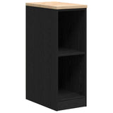Garage Storage Cabinet Black 30x51x85 cm Solid Wood Pine 860527