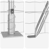 Welded Wire Fence with Concrete Base 10 x 0.6 m 3350982