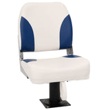 Foldable Boat Seat 2 Set Blue and White 41x36x48 cm 3284287