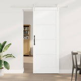 Sliding Door ORKDAL White 83 x 211 cm Solid Pine Wood 3333703