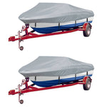 Boat Covers 2 pcs Grey Length 488-564 cm Width 239 cm 279107