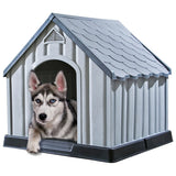 Dog House Grey 92x87x91 cm Plastic 337894