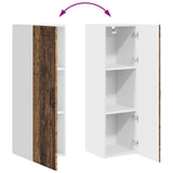 Wall Cabinet PORTO Old Wood 30 x 31 x 100 cm Engineered Wood 885463