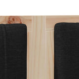 Upholstered Headboard Brown 135 cm Solid Pine Wood 879071