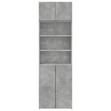 Storage Cabinet Concrete Grey 70x42.5x225 cm Engineered Wood 3281318