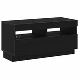 TV Cabinet Black Oak 80 x 35 x 40 cm Engineered Wood 862566