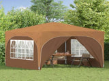 Pop-up Party Tent 290 x 290 x 245 cm Beige 42019870