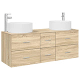 Bathroom Furniture Set 3 pcs Sonoma Oak 49.5 x 44.5 x 65.5 cm 3405957