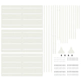 Privacy Screen White 100 x 50 x 180 cm Steel 868564