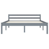 Bed Frame without Mattress Grey Solid Pine Wood 120x200 cm 283198
