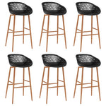 7 Piece Bar Set Black 3057392