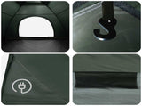 Camping Tent with Roof Army Green 335 x 275 x 180 cm 42028640