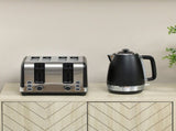 Stainless Steel Kettle and Toaster Set, 1.7L 3000W Rapid Boil Jug Kettle with UK Strix Thermostat, T3398P378834