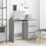 Desk Grey Sonoma 90x45x76 cm Engineered Wood 815508