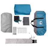Family Tent Tunnel 8-Person Blue Waterproof 4009553