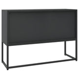 Sideboard Black 105x35x75 cm Steel 335868
