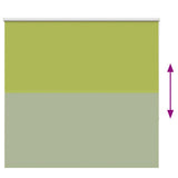 Roller Blind Blackout Leaves Green 160x130 cm Fabric Width 156.6 cm Polyester 4011244
