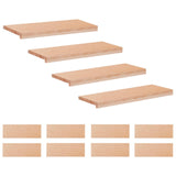 Stair Treads 12 pcs 80 x 30 x 2 cm Natural Solid Beech Wood 3446335
