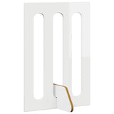 Folding Pet Fence 4 pcs High Gloss White 201 x 38 x 70 cm 8005962