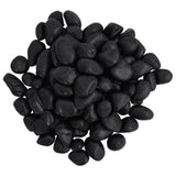 Polished Pebbles 25 kg Black 2-5 cm 155328