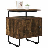 Bedside Cabinet Smoked Oak 40 x 36.5 x 50 cm Engineered Wood 8007639