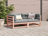Garden Sofa Set Reddish-brown Solid Douglas Fir Wood Medium 3295812