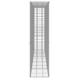 Gabion Wall with Cover Galvanised Steel 300x50x200 cm 145090