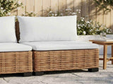 Middle Sofa with Cushions GENDT Natural Rattan Natural 42034388