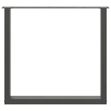 Dining Table Legs U-Shaped 3 pcs Anthracite 90x cm Steel 4013210