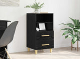 Sideboard Black oak 34 x 34.5 x 90 cm Engineered wood 880945