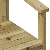 3 Piece Garden Lounge Set Impregnated Wood Pine 832634