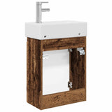Bathroom Vanity Unit with Tap Old Wood 45.5 x 22.5 x 84 cm 889519