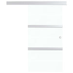 Sliding Door with Soft Stops ESG Glass and Aluminium 90x205 cm 288062