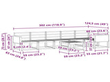 Outdoor Sofa Set 7 pcs Natural Solid Acacia Wood 3385270