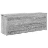 Wall-Mounted Coat Rack with Shelf Grey Sonoma 80 x 20 x 30 cm 874344