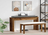 Keyboard Stand Old Wood 100 x 32 x 64 cm Engineered Wood 899501